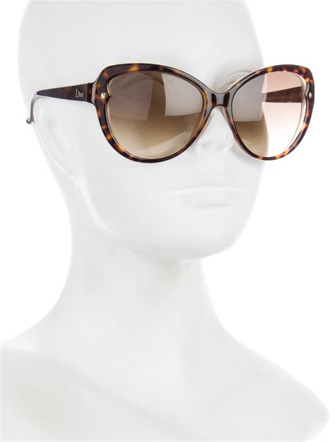 dior cat eye sunglasses tortoise|christian dior white sunglasses.